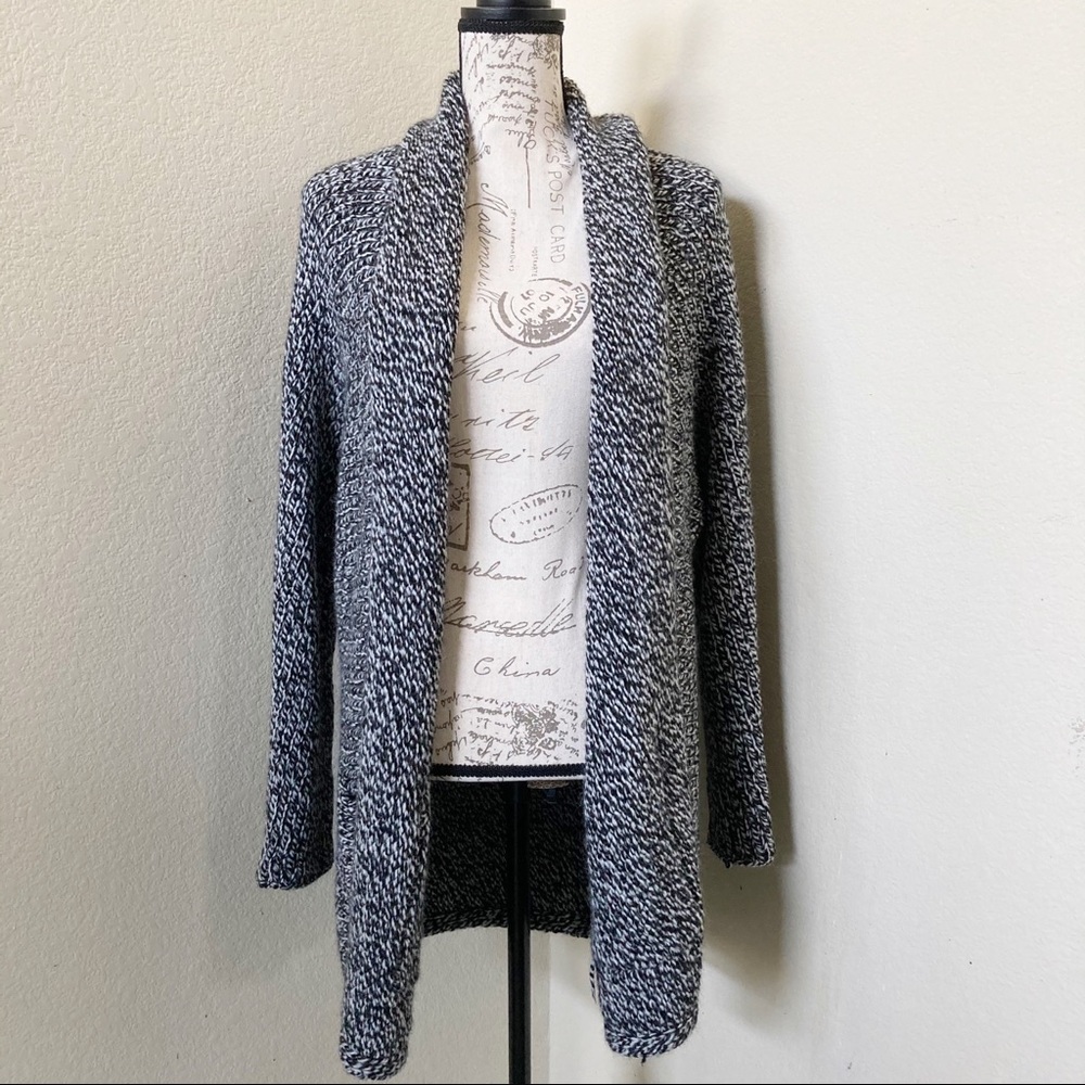 Gap Open Front Chunky Oversized Wool Blend Cardigan Sweater